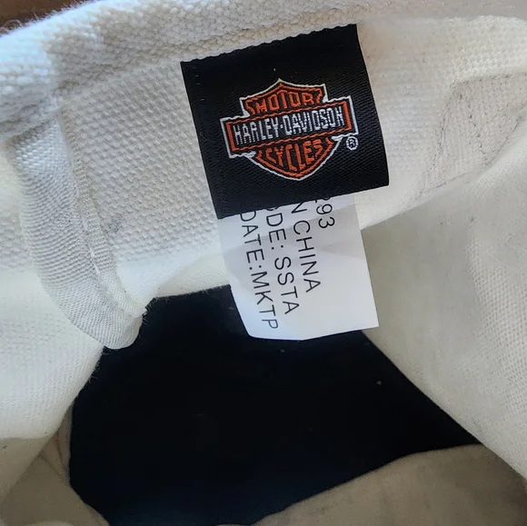 Harley-Davidson Black and White Duffel Bag with Logo - Picture 3 of 3